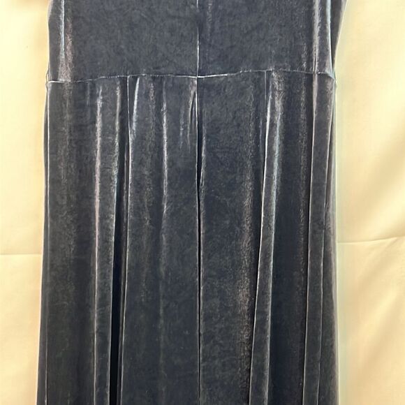 Blush Mark Dreaming of You French Blue Velvet Maxi Dress size 2X - Picture 10 of 16